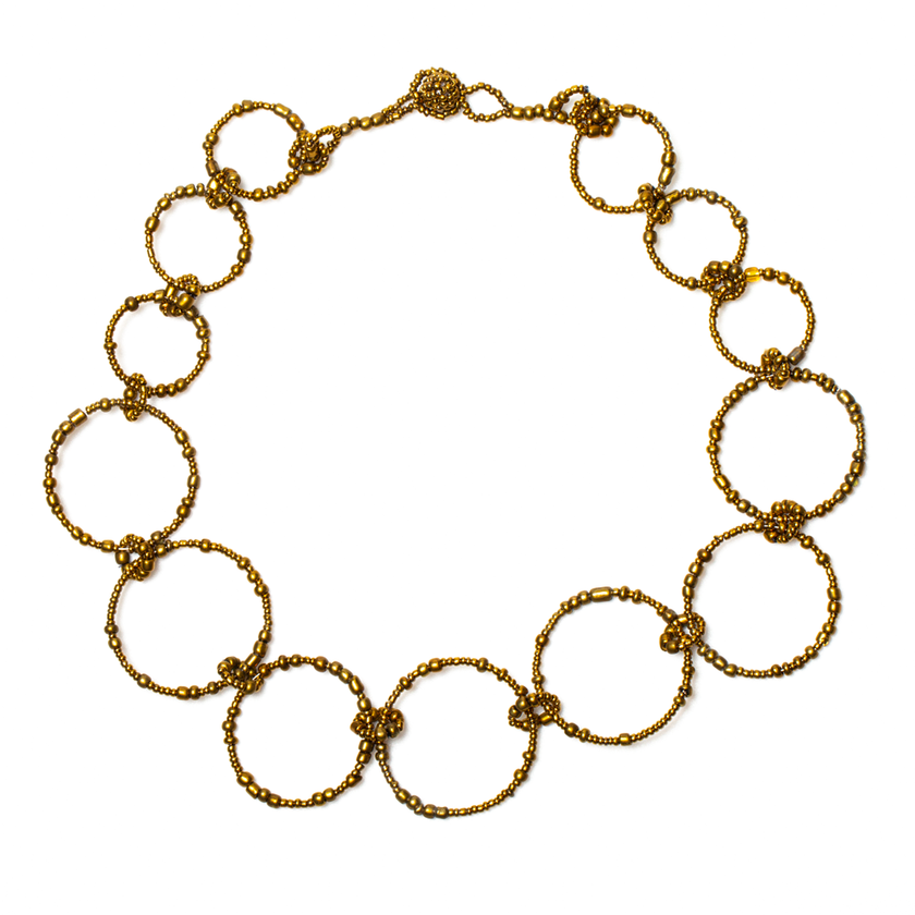 Beaded Hoop Necklace - ZN6201