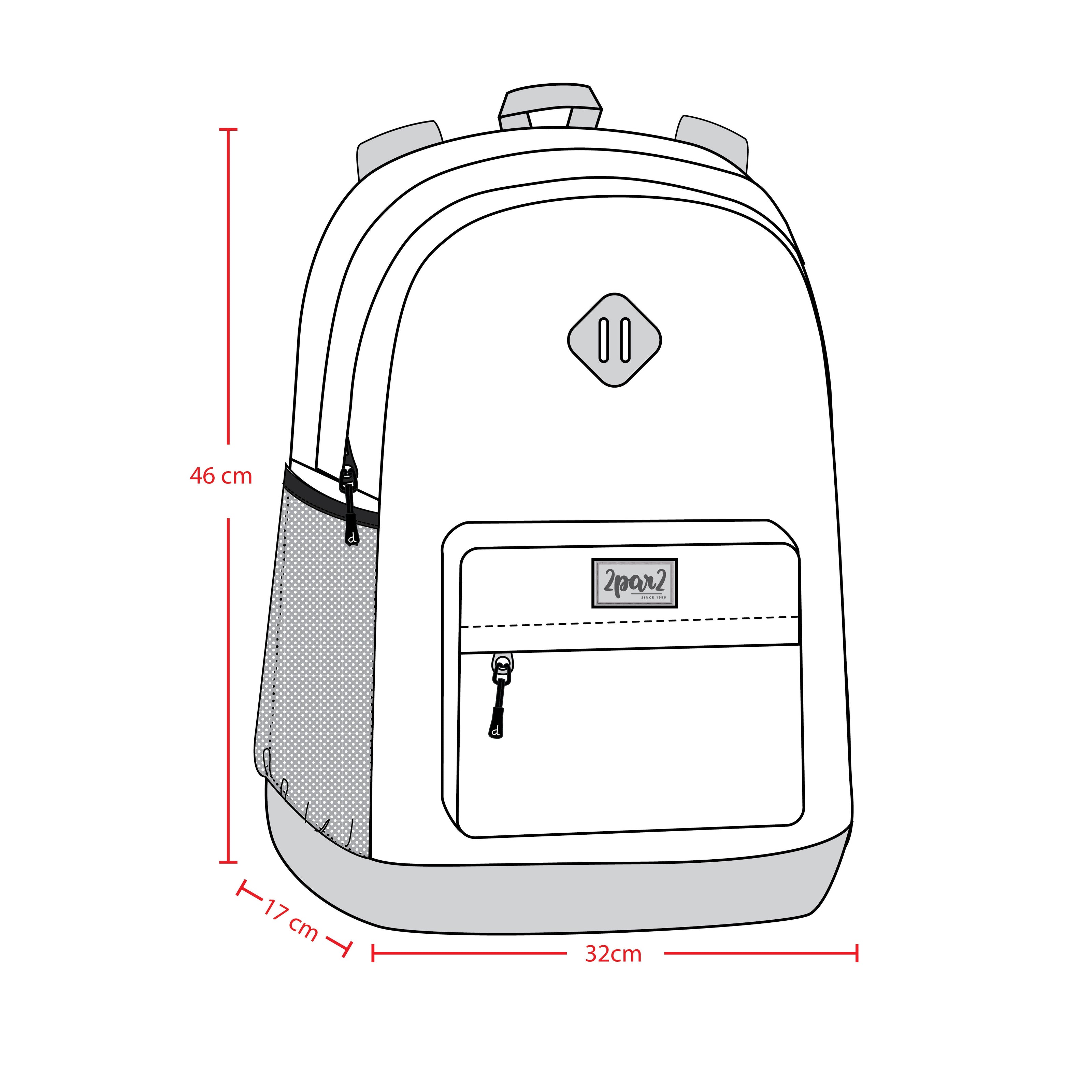 Kids Backpack Blue Checkered Print