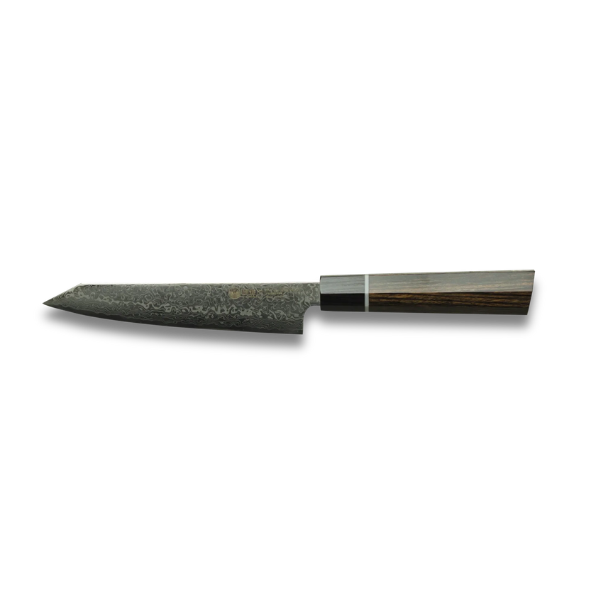 ZUIUN Japan | Couteau d'office artisanal en acier damassé 150mm