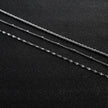 Collier ZURI à trois rangs de chaînes mixtes en argent.
