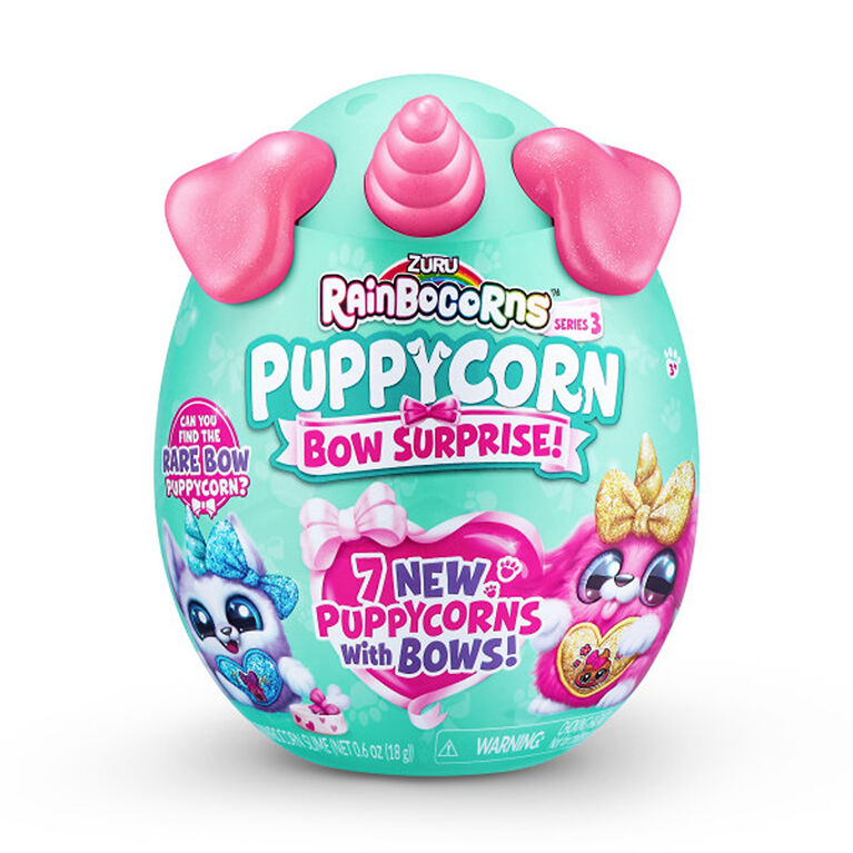 ZURU - Rainbocorns - Sparkle Heart Surprise - Puppycorn Bow 6 pièces Série 6 (Les modèles peuvent varier)