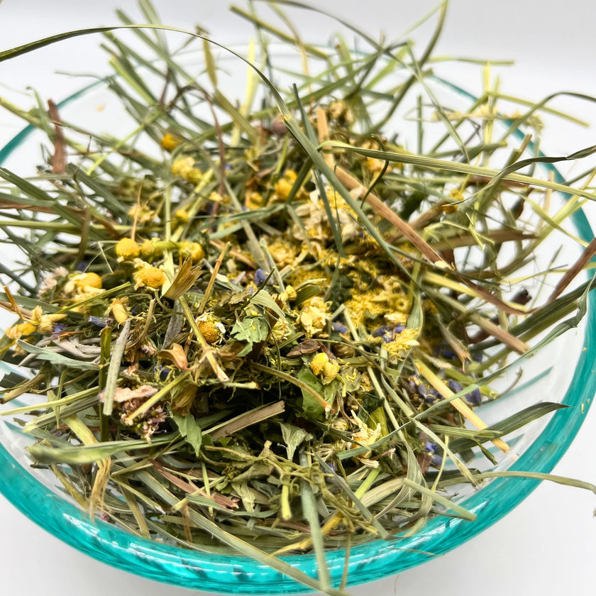 Calming Botanical Hay Blend for Small Animals