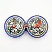 Zait & Zaatar (Olive Oil & Thyme) Double Dish Ceramic | Handmade by Palestinian Artisans