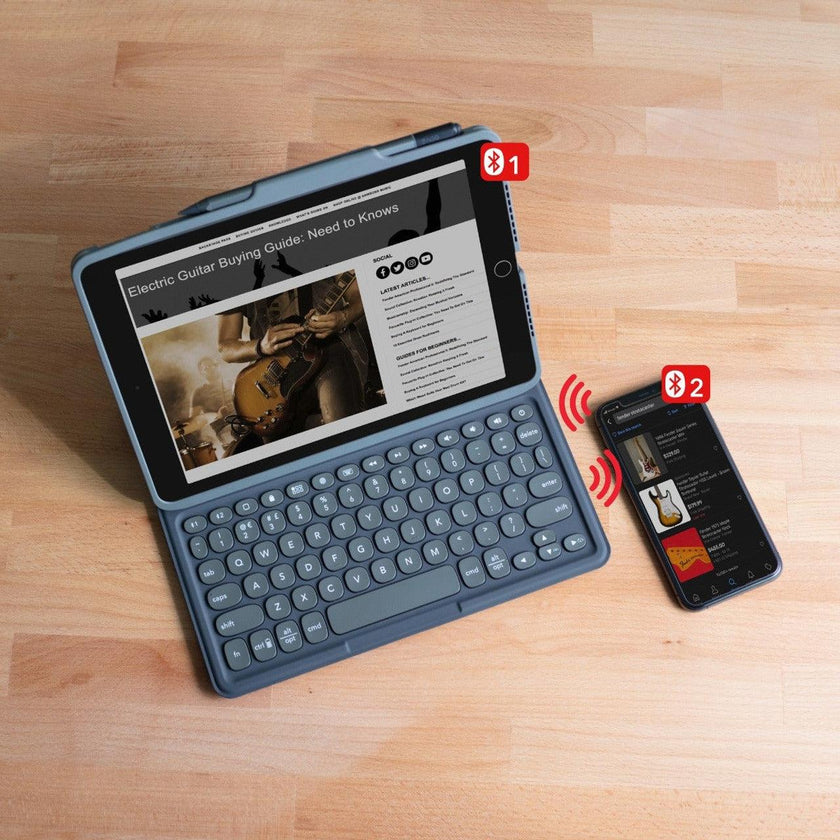 Zagg - iPad -Pro Keys wireless Keyboard with Detachable Case - Charcoal