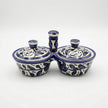 Zait & Zaatar (Olive Oil & Thyme) Double Dish Ceramic | Handmade by Palestinian Artisans