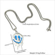Zinc Alloy Noctilucent Necklace Halloween Ghost Glowing Grimace Pendant