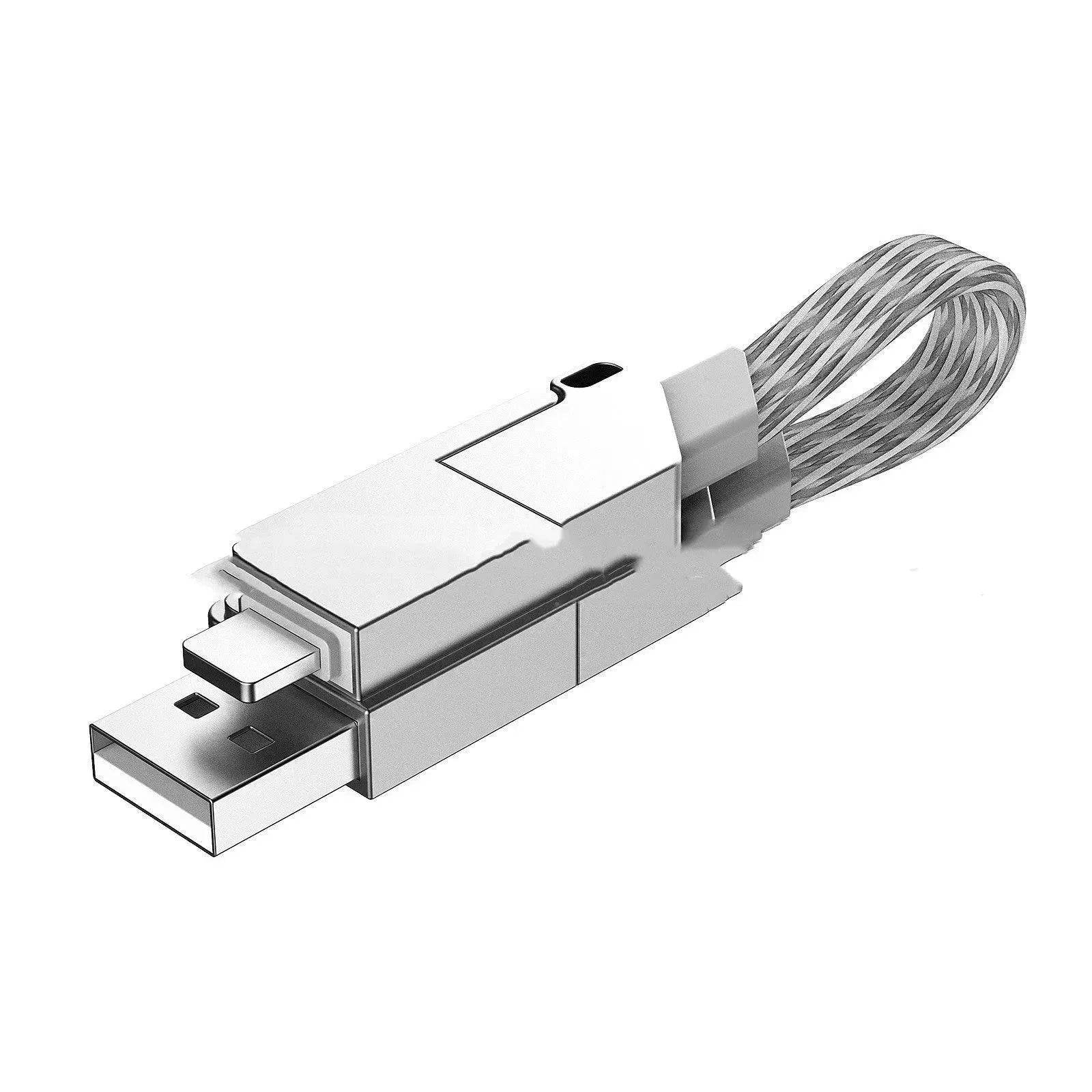 Zinc Alloy Six-in-one Saber-wire Portable Keychain