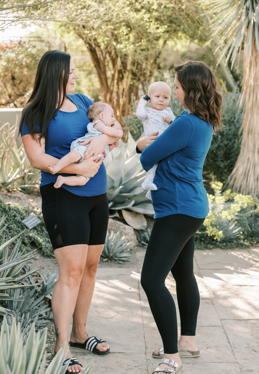 Zoe Zipper Short Sleeve Nursing Tee Shirt