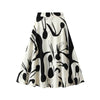 Summer New High Waist High-end Figure Flattering A- Line Flared Vintage Midi Skirt