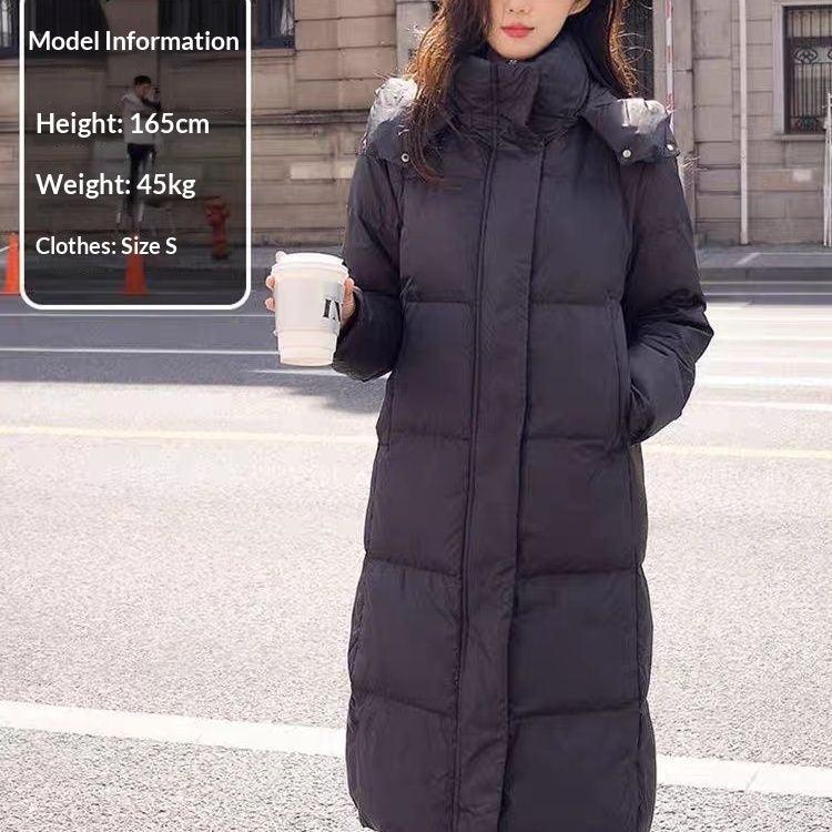 Off-season Down Jacket For Petite Women Long Style