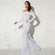 Off shoulder sequins Mermaid Formal Party dress