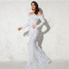 Off shoulder sequins Mermaid Formal Party dress
