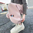 Women's Casual Loose Wide Leg sweatpant  – Y2K Streetwear Trousers in Pink, Yellow & Grey
