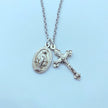 Crucifix Necklace with Miraculous Medal