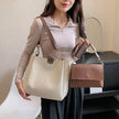 Two-piece Set Large Capacity Leather Totes shoulder Work Commuter Bag