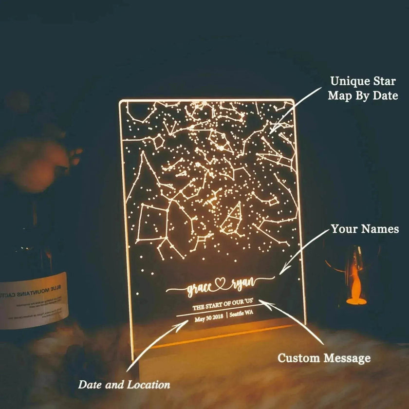 Premium Personalized Night Light Gift For Birthday