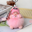 Cute Sleeping Doll Plush Doll Keychain Pendant Backpack Handbag Wallet Accessories