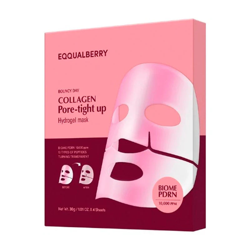 Eqqualberry Collagen Pore-tight up Hydrogel Mask 1 BOX / 4 PCS