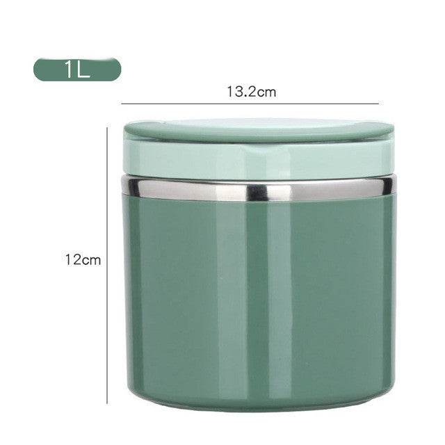 Portable Minimalist Stainless Steel Thermal Insulated Lunch Container