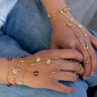 Handmade Beaded Crystal Flower Bracelet for Women – 18K Stainless Steel