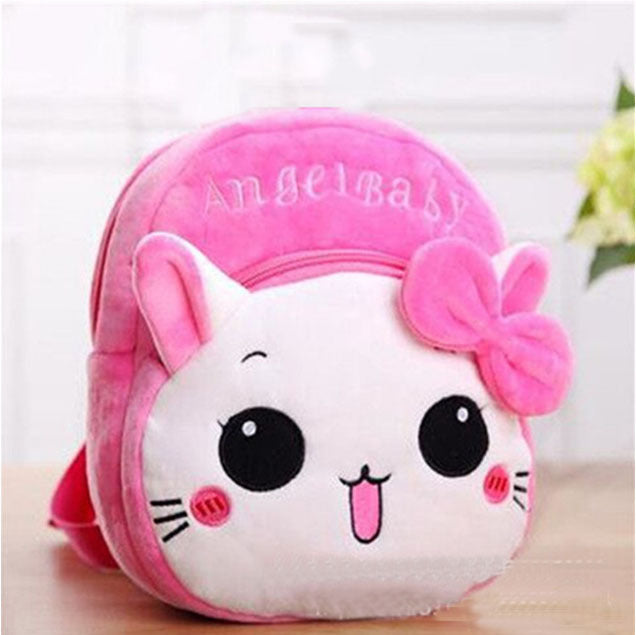 Cute Animal Plush Mini Backpack for Toddlers & Kids – Soft Cartoon School Bag