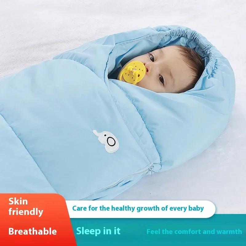Baby Sleeping Bag Autumn And Winter Thick Down Anti Kick Duvet