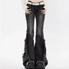 Fashion American Slightly Flared Baggy Jeans Pant Women
