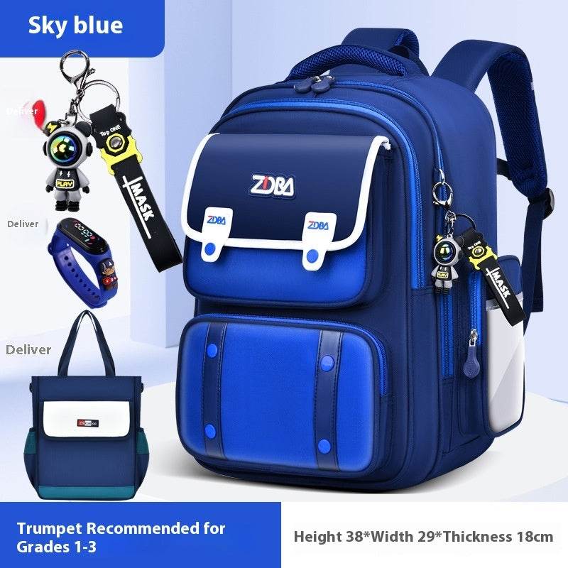Elementary School Spine Protection Backpack Water resistant School bag