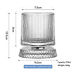 Luxury Spinning Glass with Crystal Base – Stress-Relieving Rotating Cup, 9 Styles