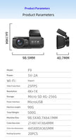 4K Dual Dash Cam with WiFi & GPS – Front and Rear Car Dashboard Recorder for Canada & USA