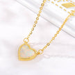 Romantic Heart Necklace Copper Zircon Pendant Necklace for women