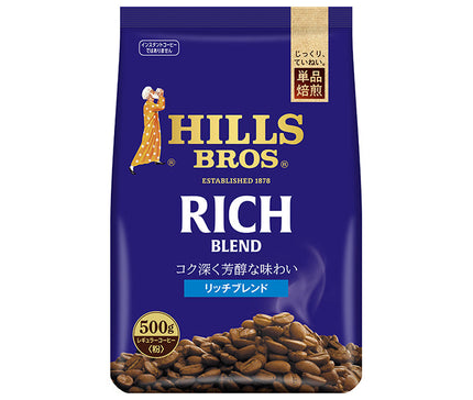 日本ヒルスコーヒー リッチブレンド(粉) 500g袋×12袋入