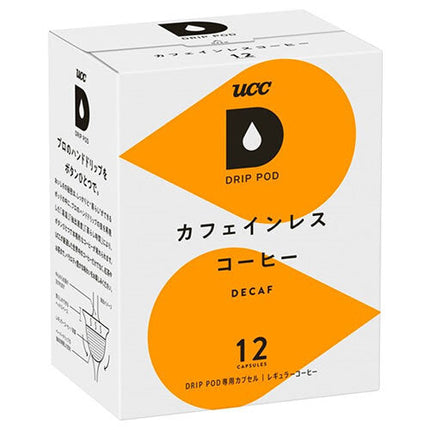 UCC DRIP POD Decaffeinated Coffee 12P x 12 (6 x 2) Box 
