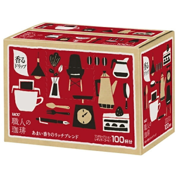UCC Artisan Coffee Drip Coffee Mélange riche et sucré (7g x 100P) x 1 boîte 