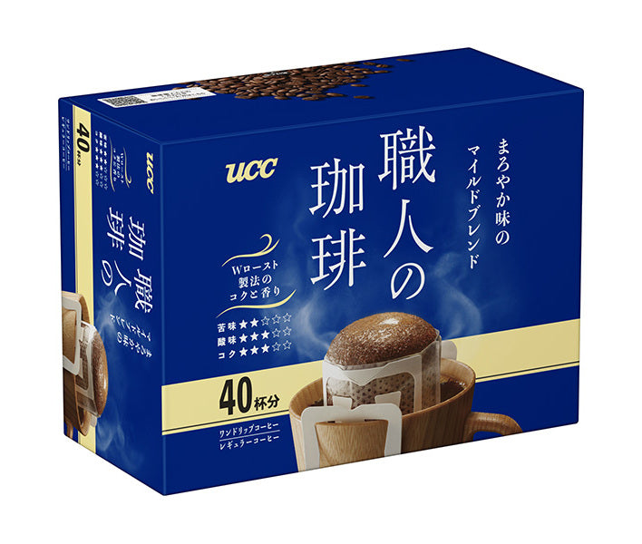 UCC Artisan's Coffee One-Drip Coffee, Mild Blend with Mellow Flavor (7g x 40P) x 6 Boxes 