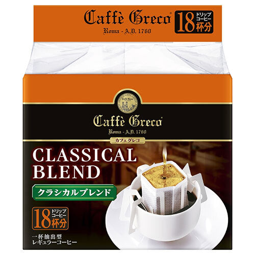 UCC Cafe Greco Drip Coffee Classical Blend (7g x 18P) x 12 (6 x 2) Box [Shipped in Japan]