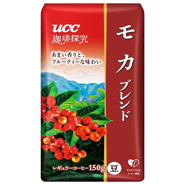 UCC Coffee Research Mélange de moka en grains torréfiés Sachet de 150 g x 12 sachets 