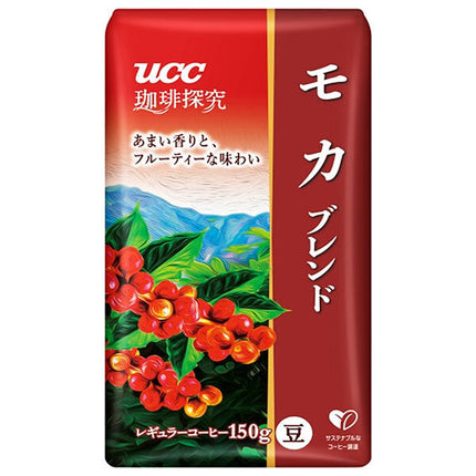 UCC Coffee Research Mélange de moka en grains torréfiés Sachet de 150 g x 12 sachets 