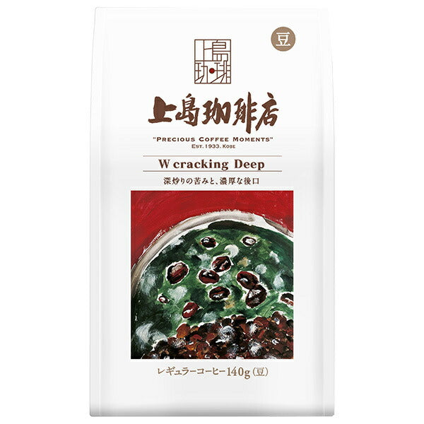 UCC Ueshima Coffee Shop - Grains de café torréfiés W Cracking Deep - 140g x 12 sachets