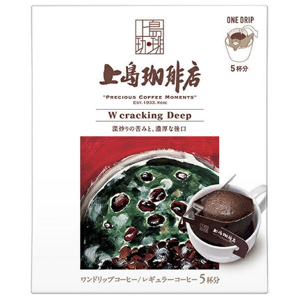 UCC Ueshima Coffee Shop One Drip Coffee W cracking Deep (11g x 5P) x 12 boîtes 