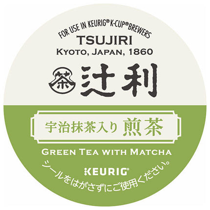 ユニカフェ キューリグ専用カートリッジ K-Cupパック 辻利 宇治抹茶入り煎茶 12P×8箱入【日本出荷】