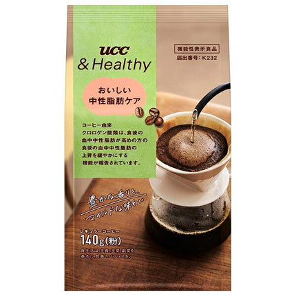 UCC &Healthy Delicious Triglyceride Care 140g Bags x 12 [Ships from Japan]