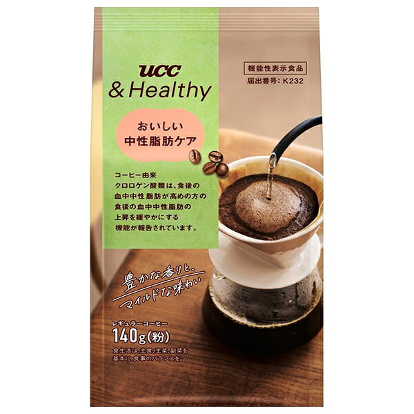 UCC &Healthy おいしい中性脂肪ケア 140g袋×12袋入【日本出荷】