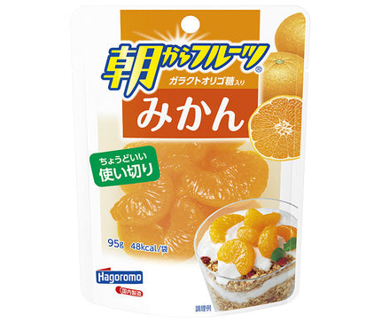 Hagoromo Foods Morning Fruit Mandarine Orange pochette 95g x 6 sachets 