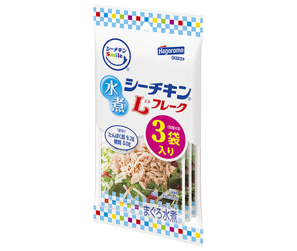 Hagoromo Foods Sea Chicken Smile Boiled L Flakes (50g x 3 bags) x 16 bags [Shipped in Japan]