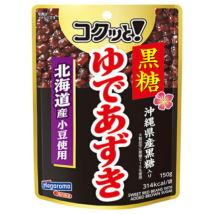 はごろもフーズ コクッと!黒糖ゆであずき 150gパウチ×6個入【日本出荷】