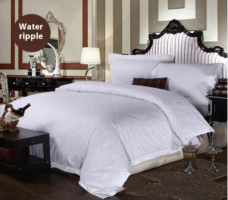 Hotel Style Pure Cotton Jacquard Single Duvet Cover