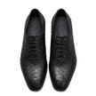 Men's Dragon Scale Pattern Formal Leather Derby Shoes | British Style