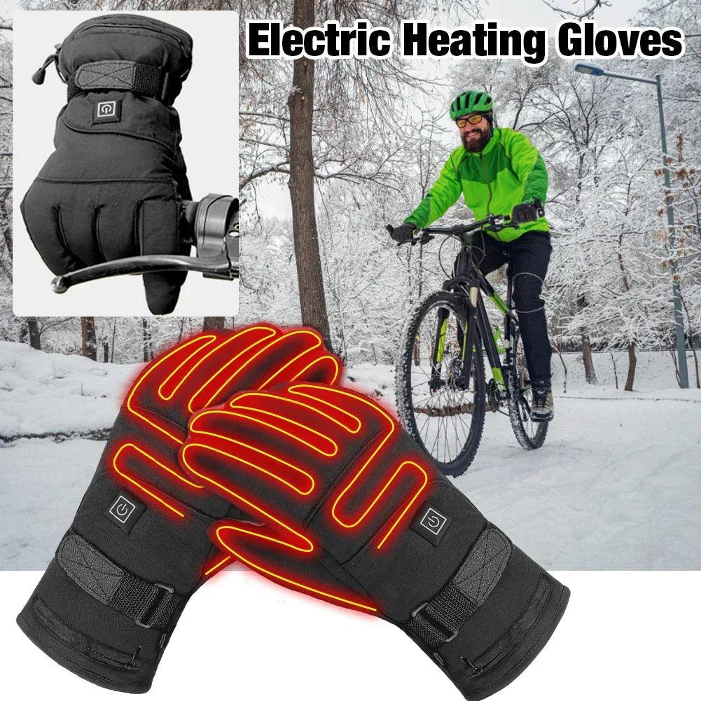 Motorbike Heated Gloves – Electric Touch Screen Winter Riding Gloves