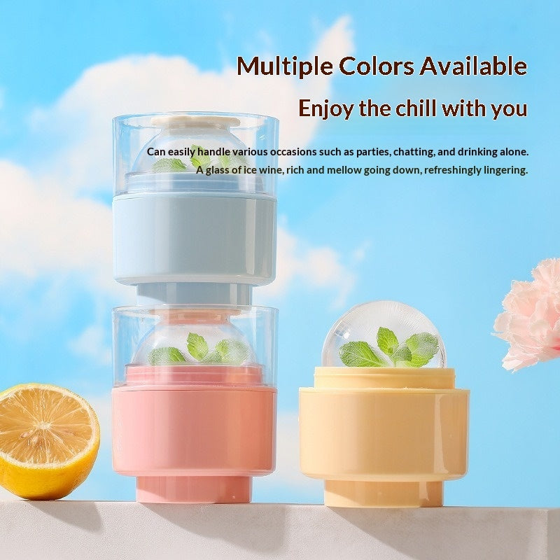 6cm Ice Ball Mold – Quick-Freeze Sphere Maker for Cocktails & Whiskey Drinks